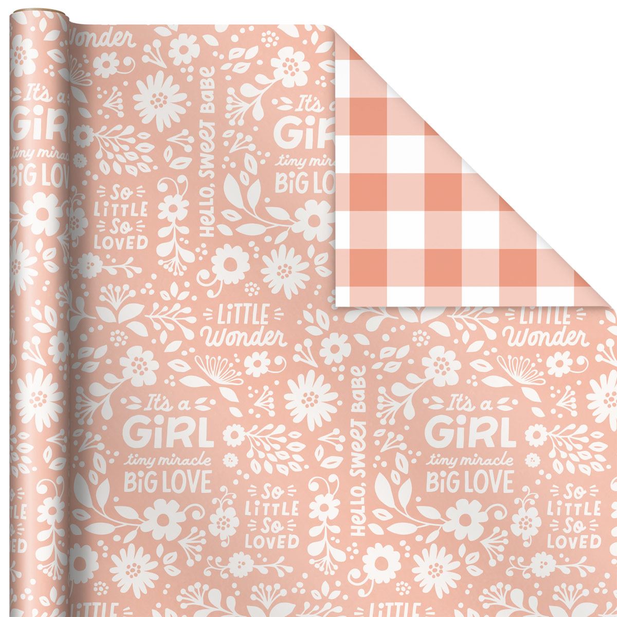 Papel envoltura color rosa dorado