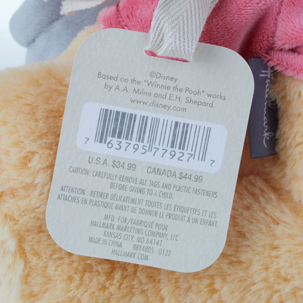 Peluche de winnie the pooh con tarro de miel