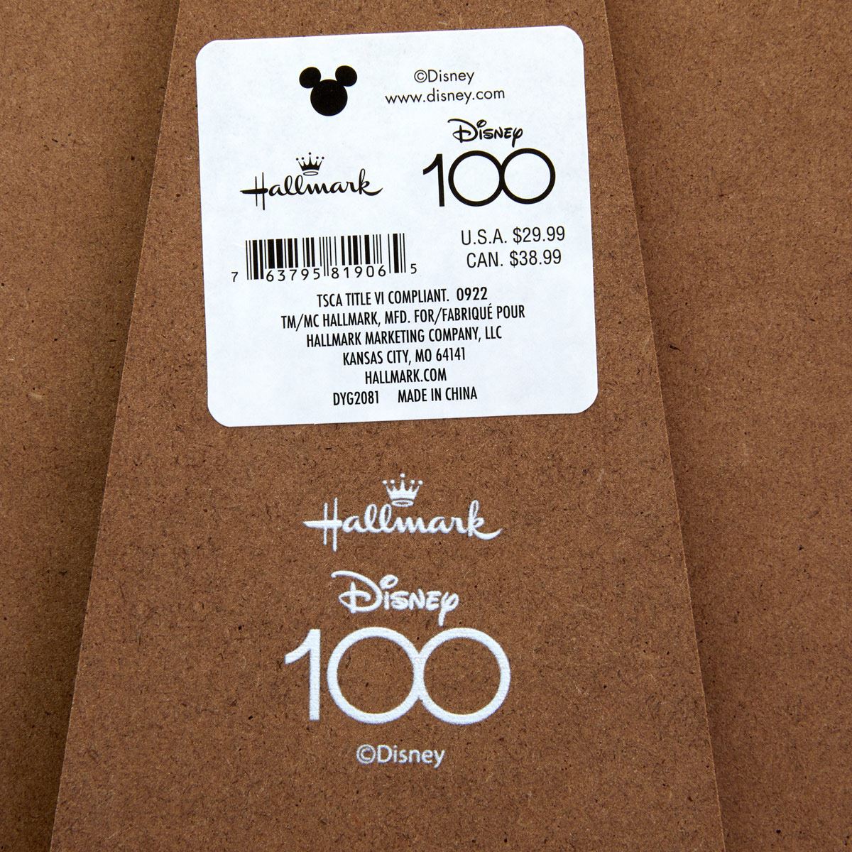 Cuadro Enmarcado Con Silueta de Mickey Mouse