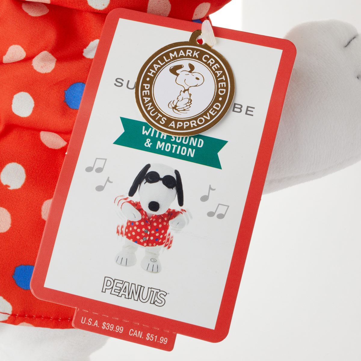 Peluche snoopy ambiente playero musical y con movimiento