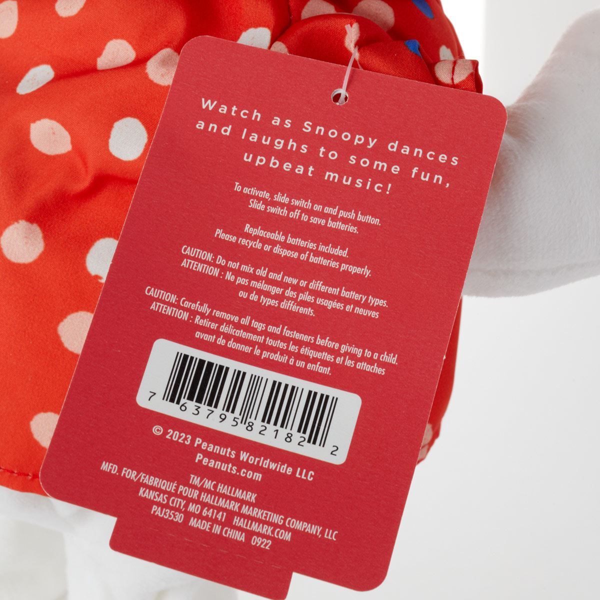 Peluche snoopy ambiente playero musical y con movimiento