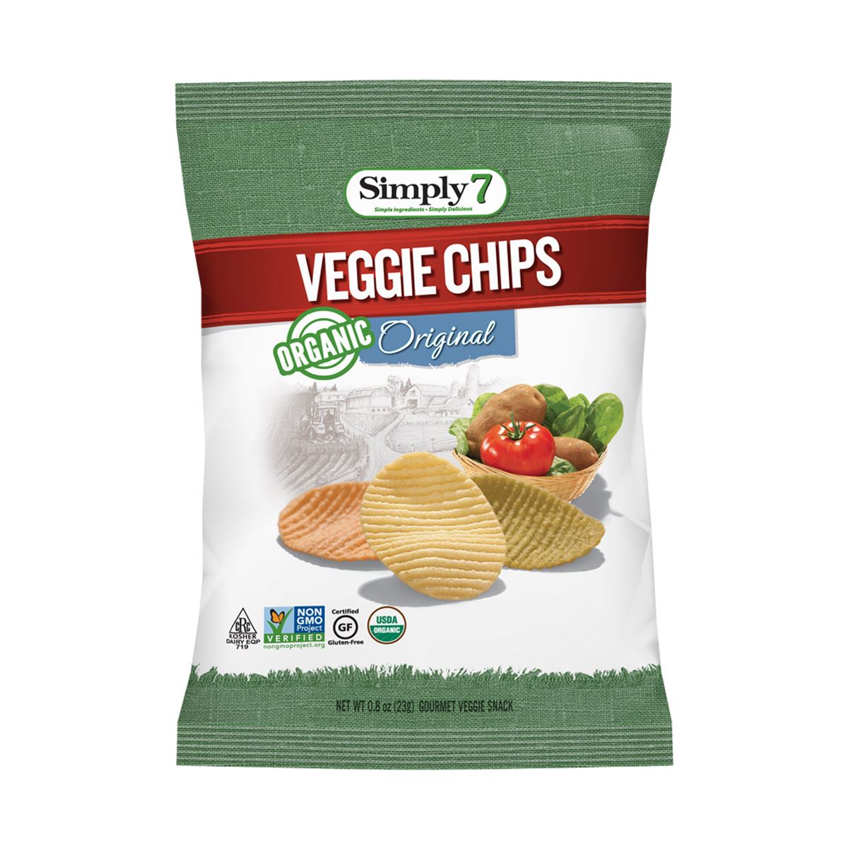 Papas Veggie Organic 23 gramos Simply 7