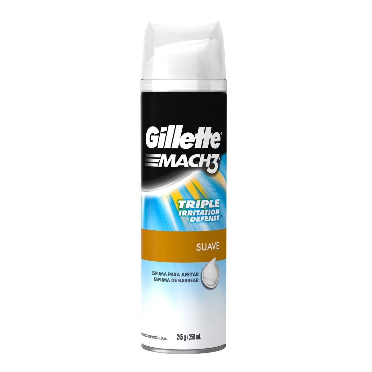 Espuma para afeitar Gillette &#45; Suave 250 ml
