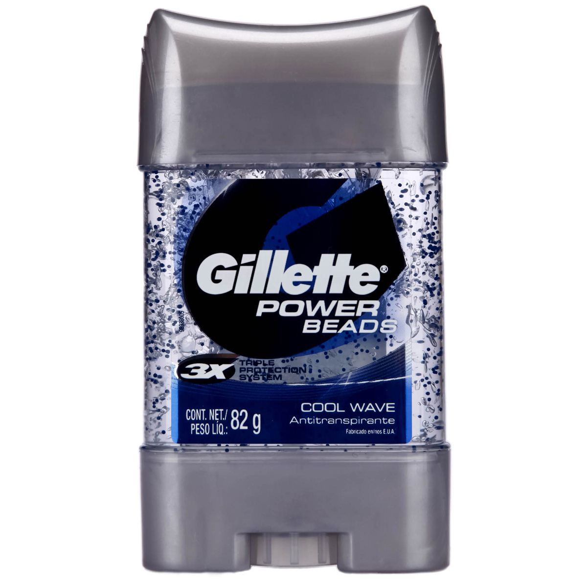 Desodorante gillette gel hombre 3x cool wave 82 gr