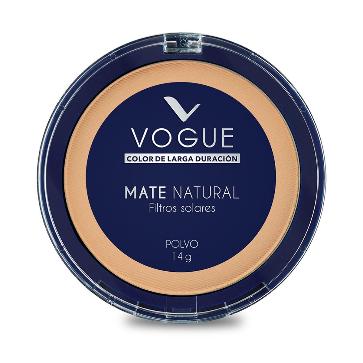 Polvo Compacto Mate Vogue, Tono Canela