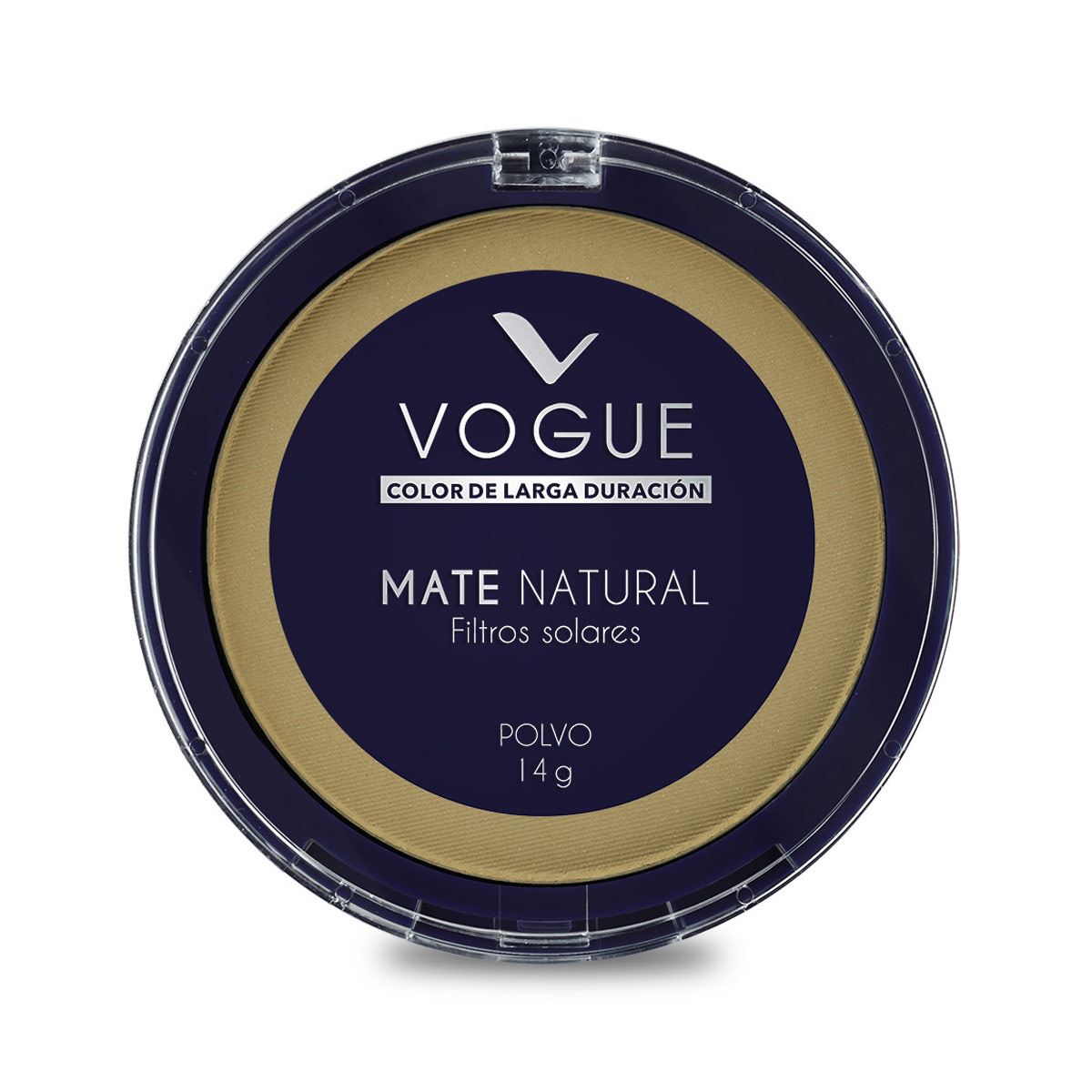 Polvo Compacto Mate Vogue, Tono Arena