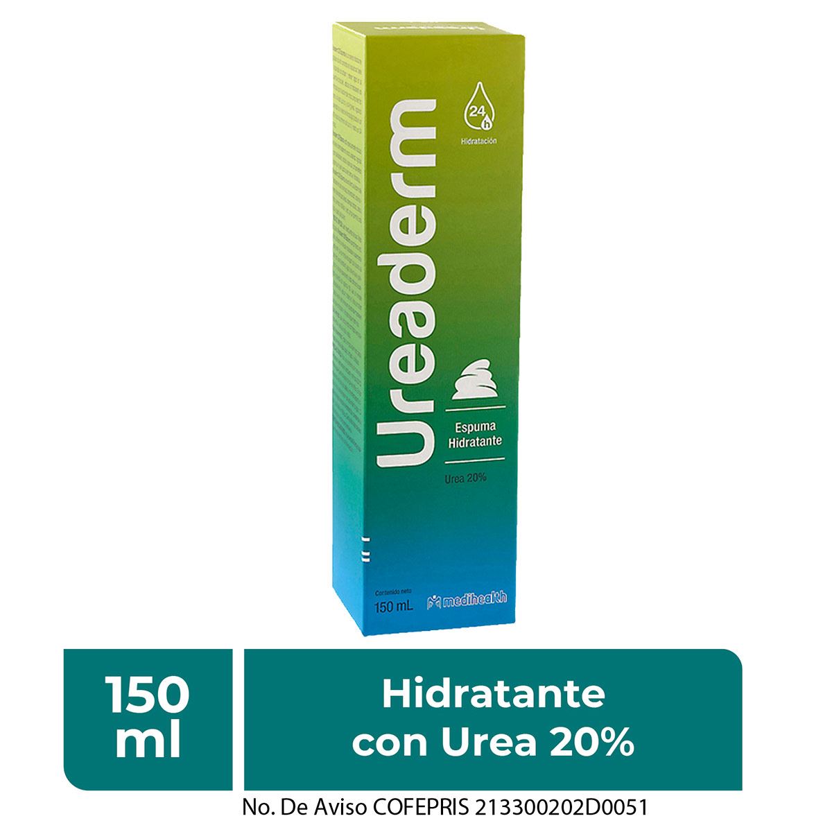 Espuma Ureaderm Hidr 150 ml