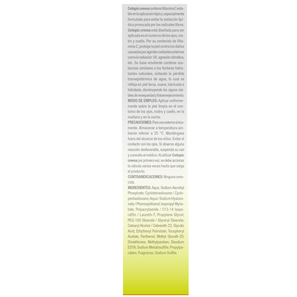 Cetopic Crema Vitamina C 50gr