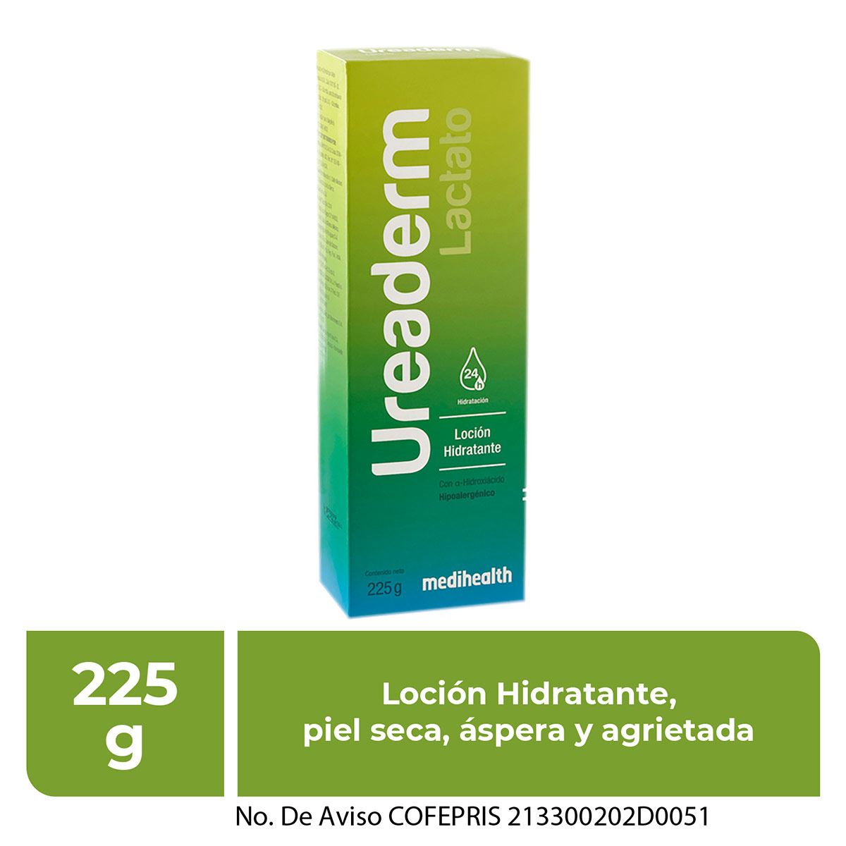 Ureaderm Lactato Loc Hid 225 g
