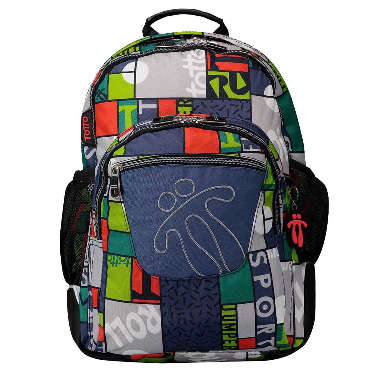 Mochila Cuadros Multicolor Xl Totto