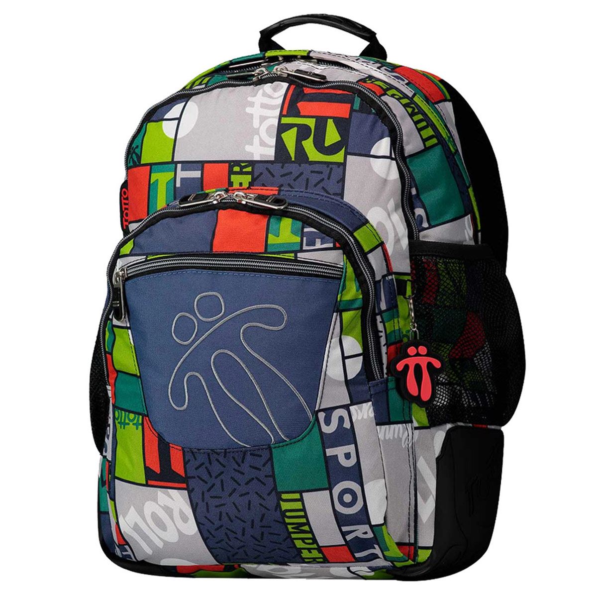 Mochila Cuadros Multicolor Xl Totto