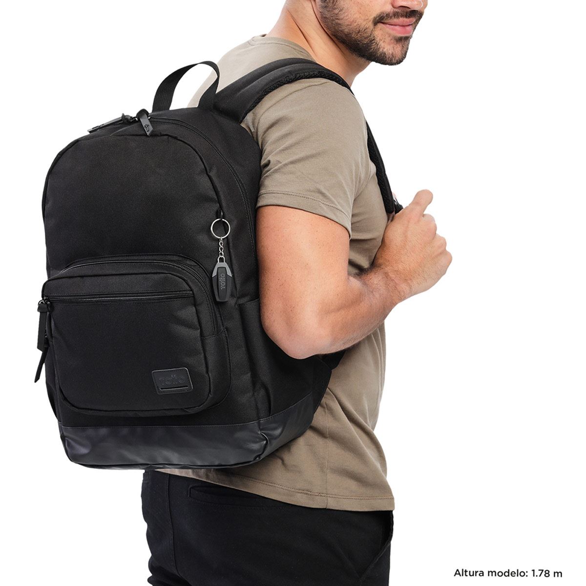 Backpack Negra Tocax Totto