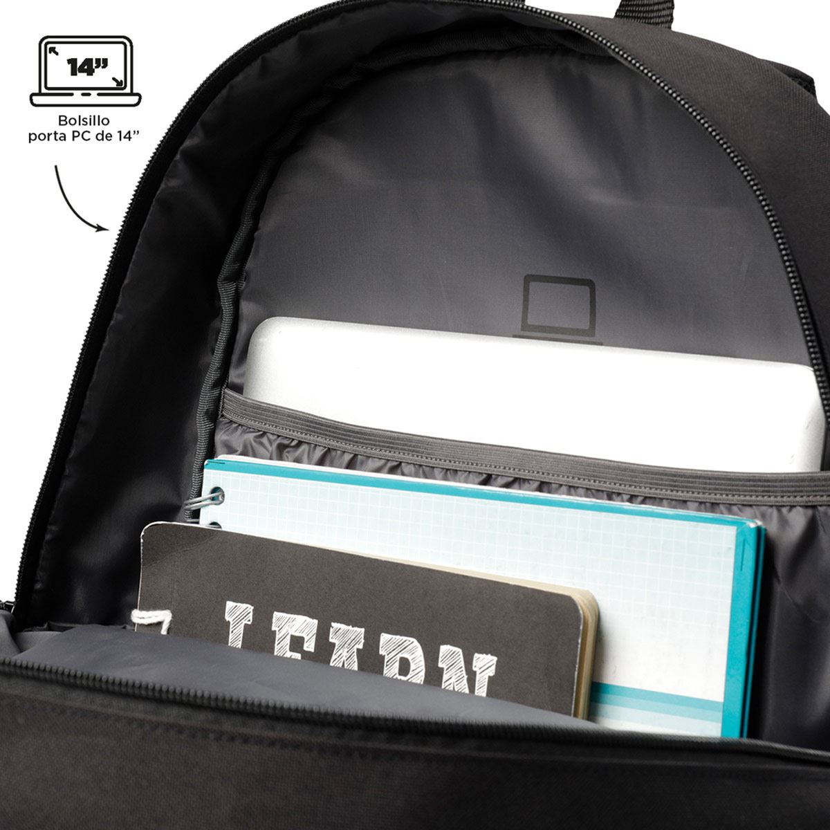 Backpack Negra Tocax Totto