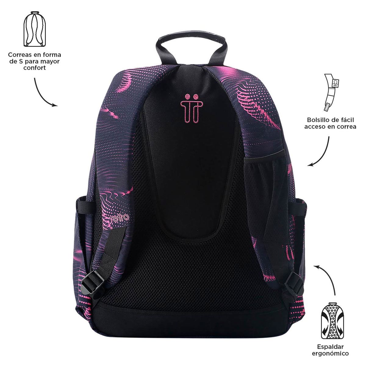 Mochila Morada Ecole Totto