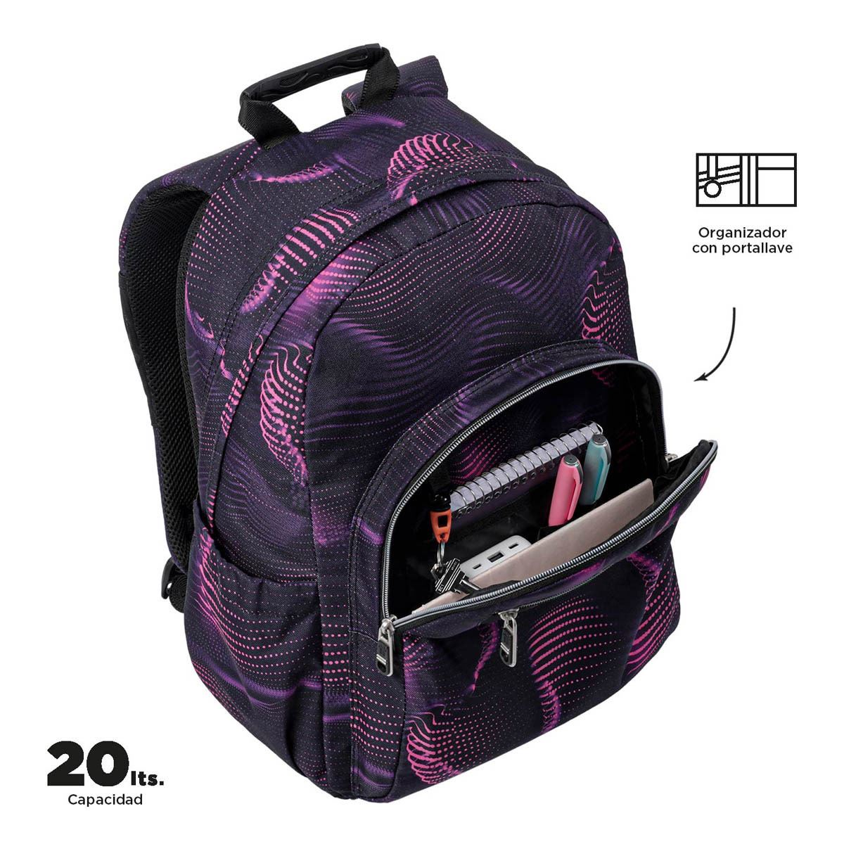 Mochila Morada Ecole Totto