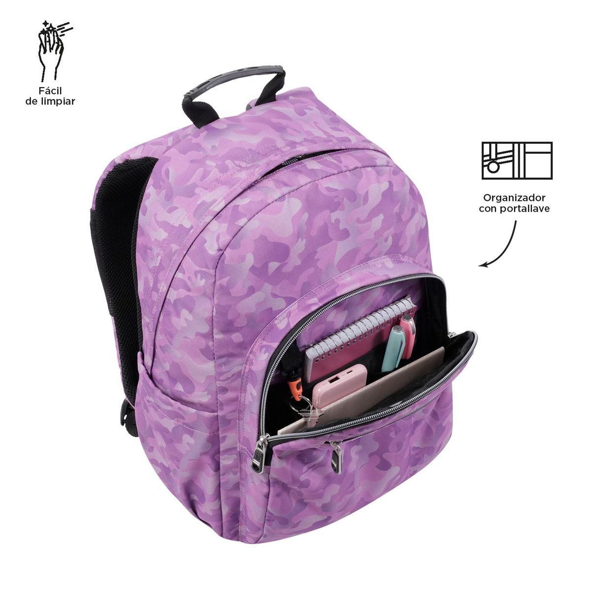 Backpack Morado Ecole Totto