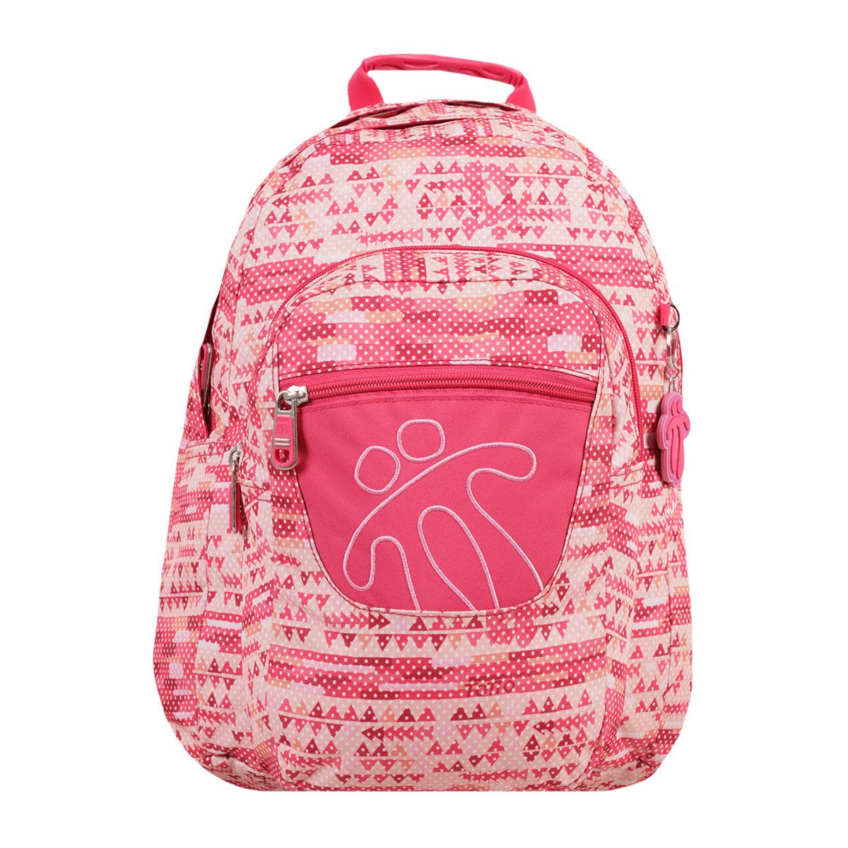 Mochila Rosa Con Blanco Xl Totto