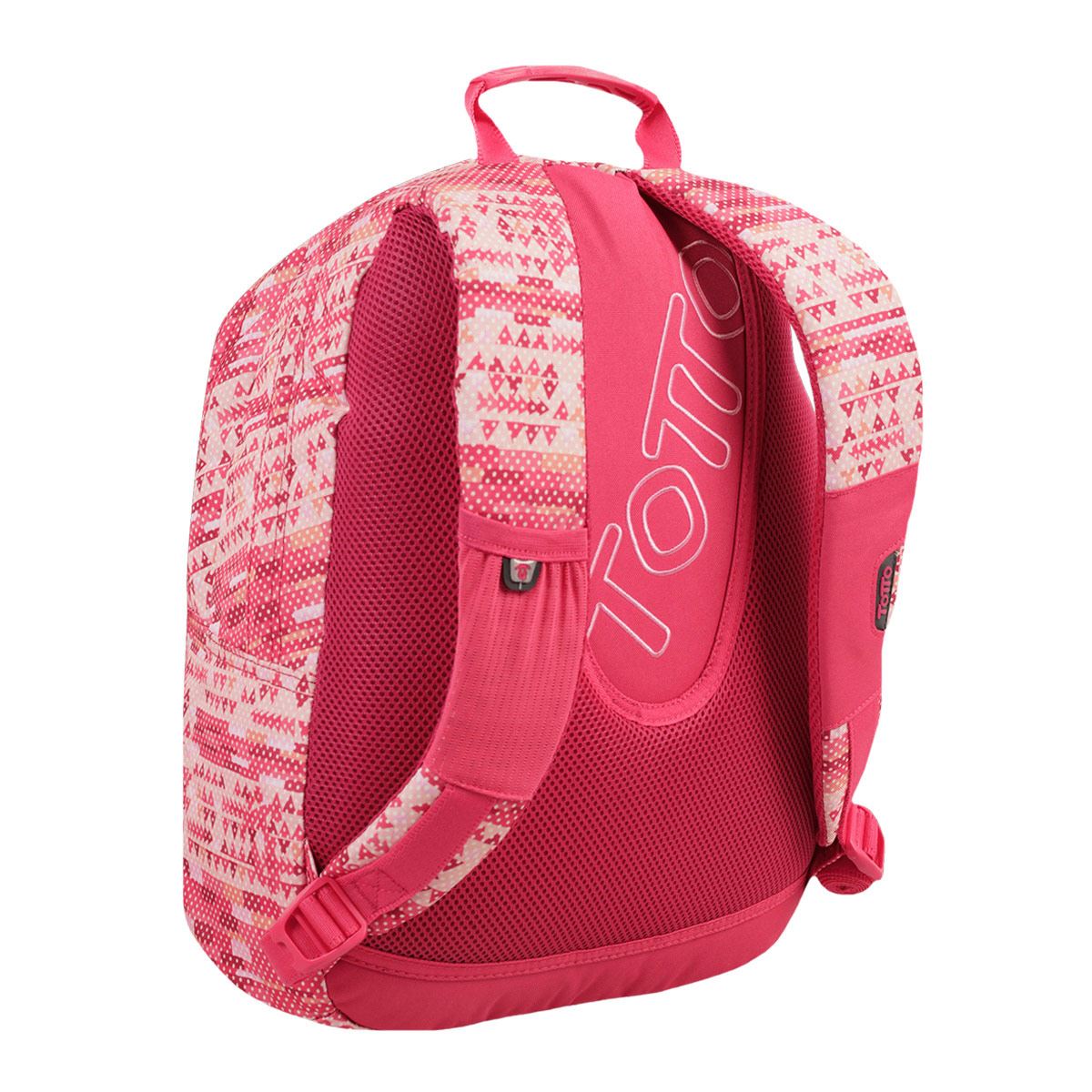 Mochila Rosa Con Blanco Xl Totto