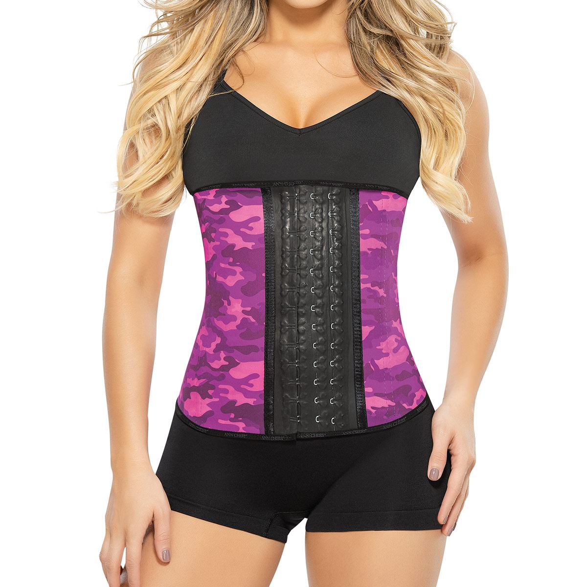 Cinturilla Ann Chery latex deportiva 3 broches fucsia T32 dama