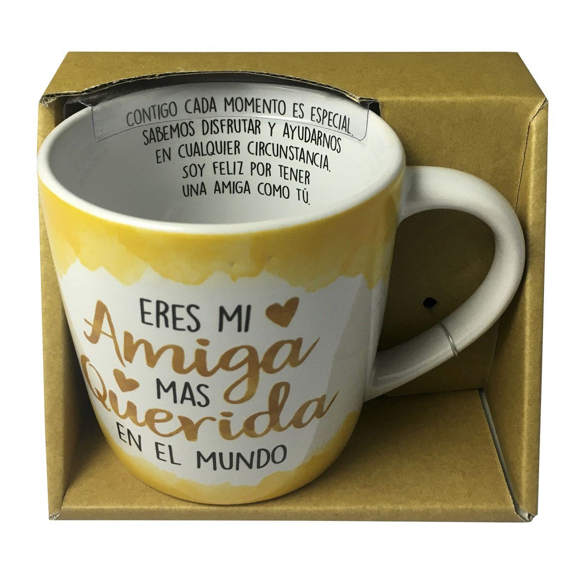 Taza De Porcelana  "Eres Mi Amiga Mas Querida En El Mundo"