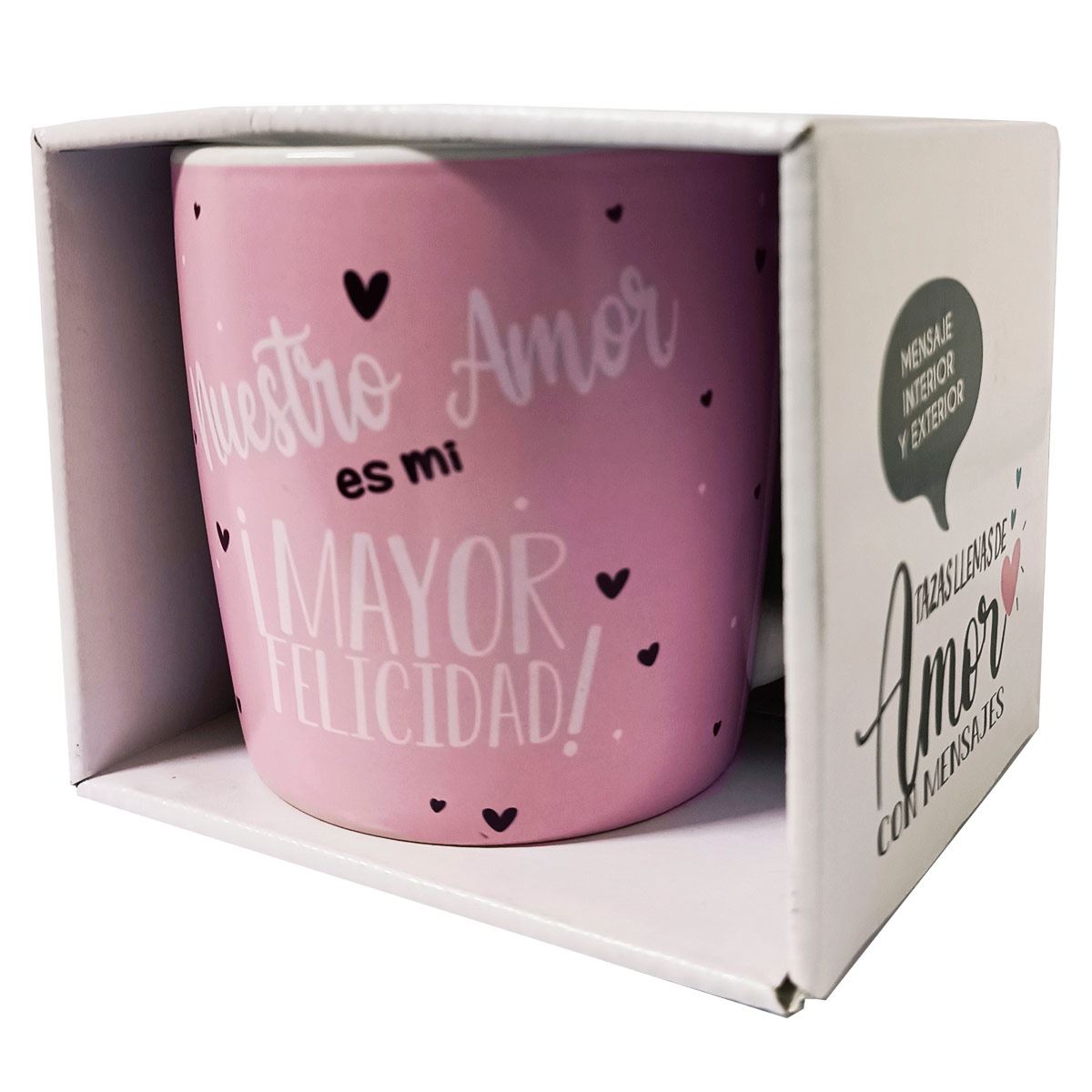 Taza decorativa "Nuestro amor es mi mayo felicidad"
