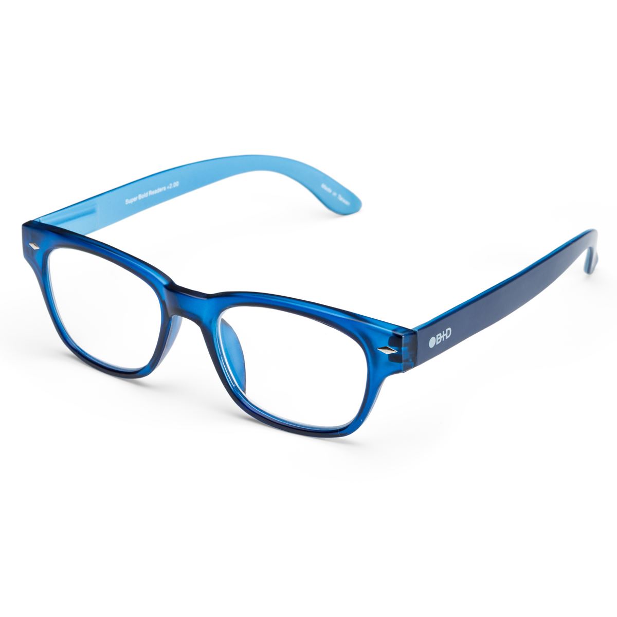 Lentes de lectura pregraduados Super Bold Matt Blue +2.00