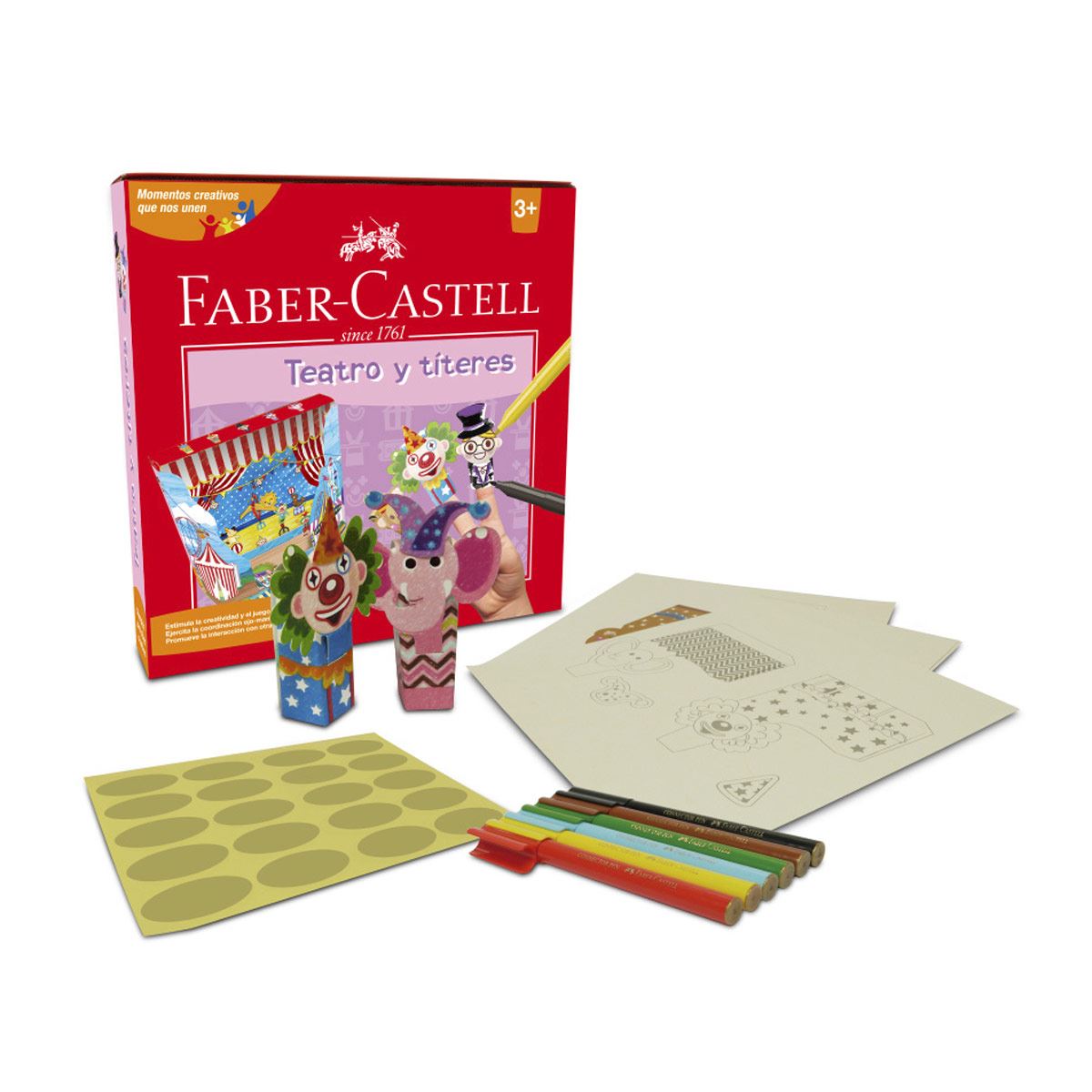 Juego de Mesa Set creativo teatro y titeres Faber Castell