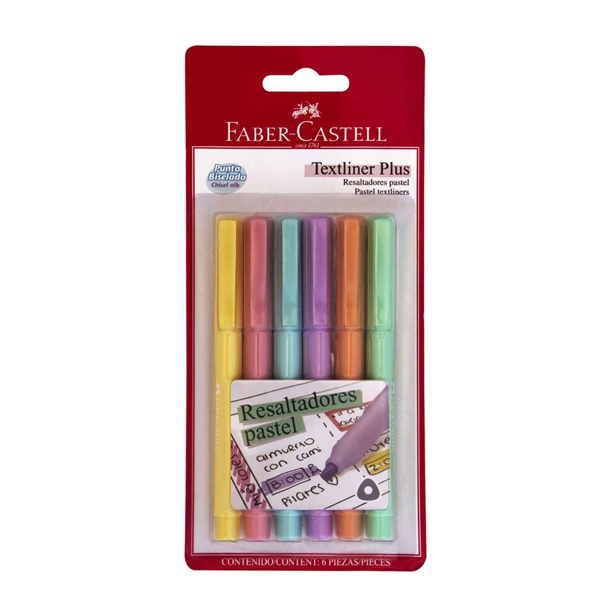 Marcatextos Plus Súper Pastel Faber Castell