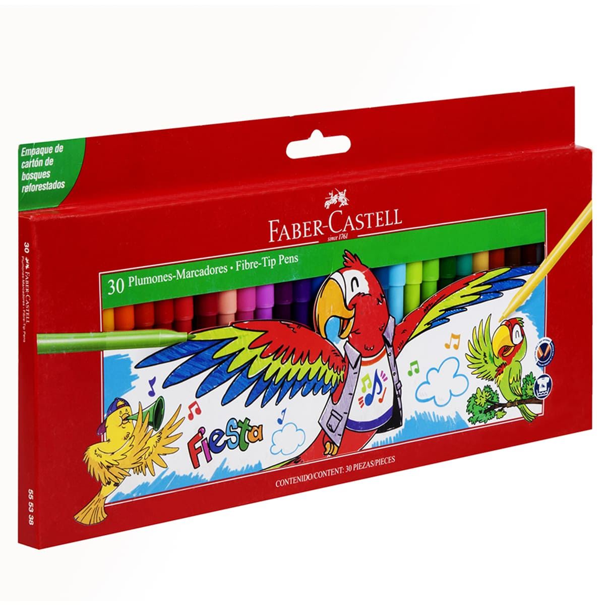Set Plumones Fiesta con 30 piezas Faber Castell