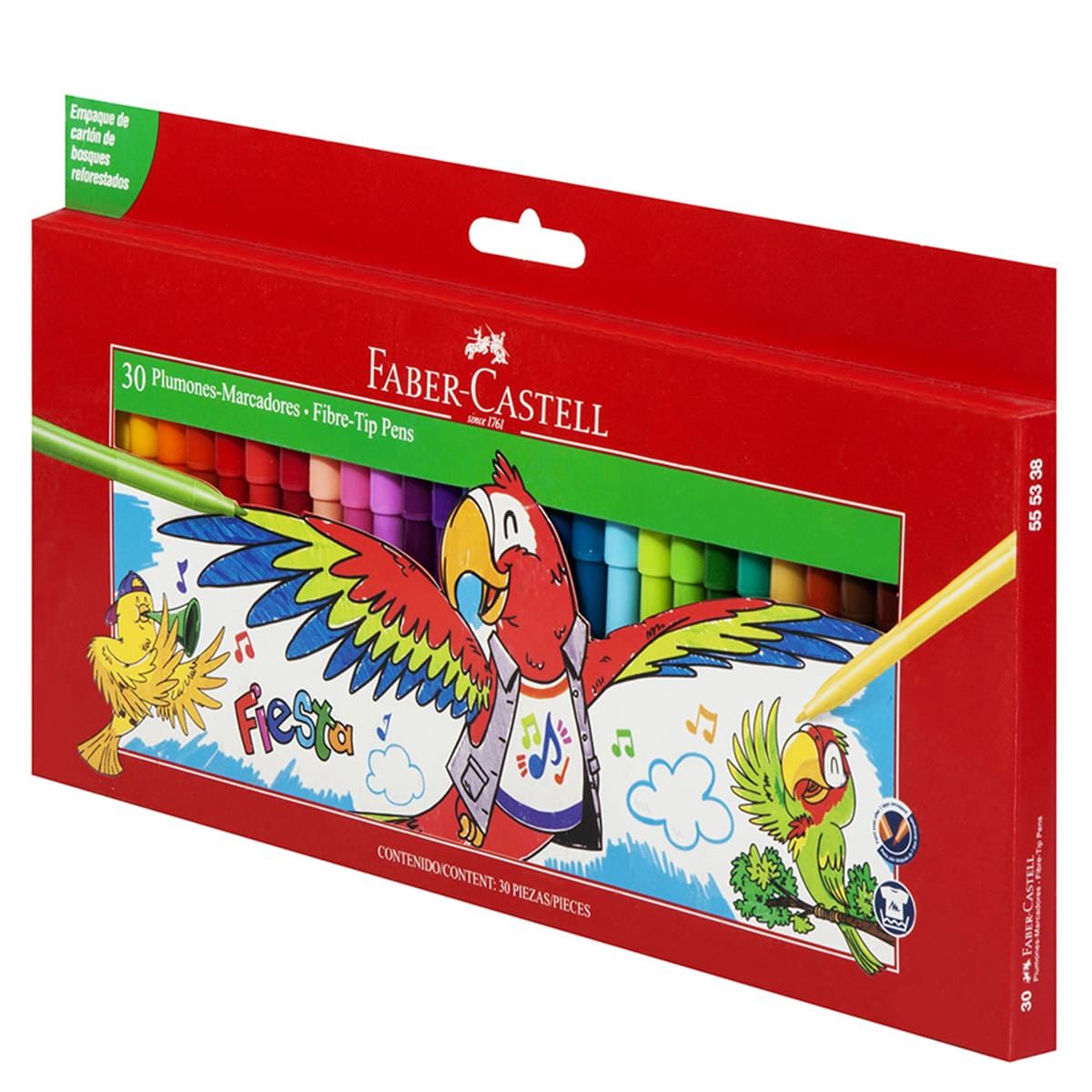 Set Plumones Fiesta con 30 piezas Faber Castell