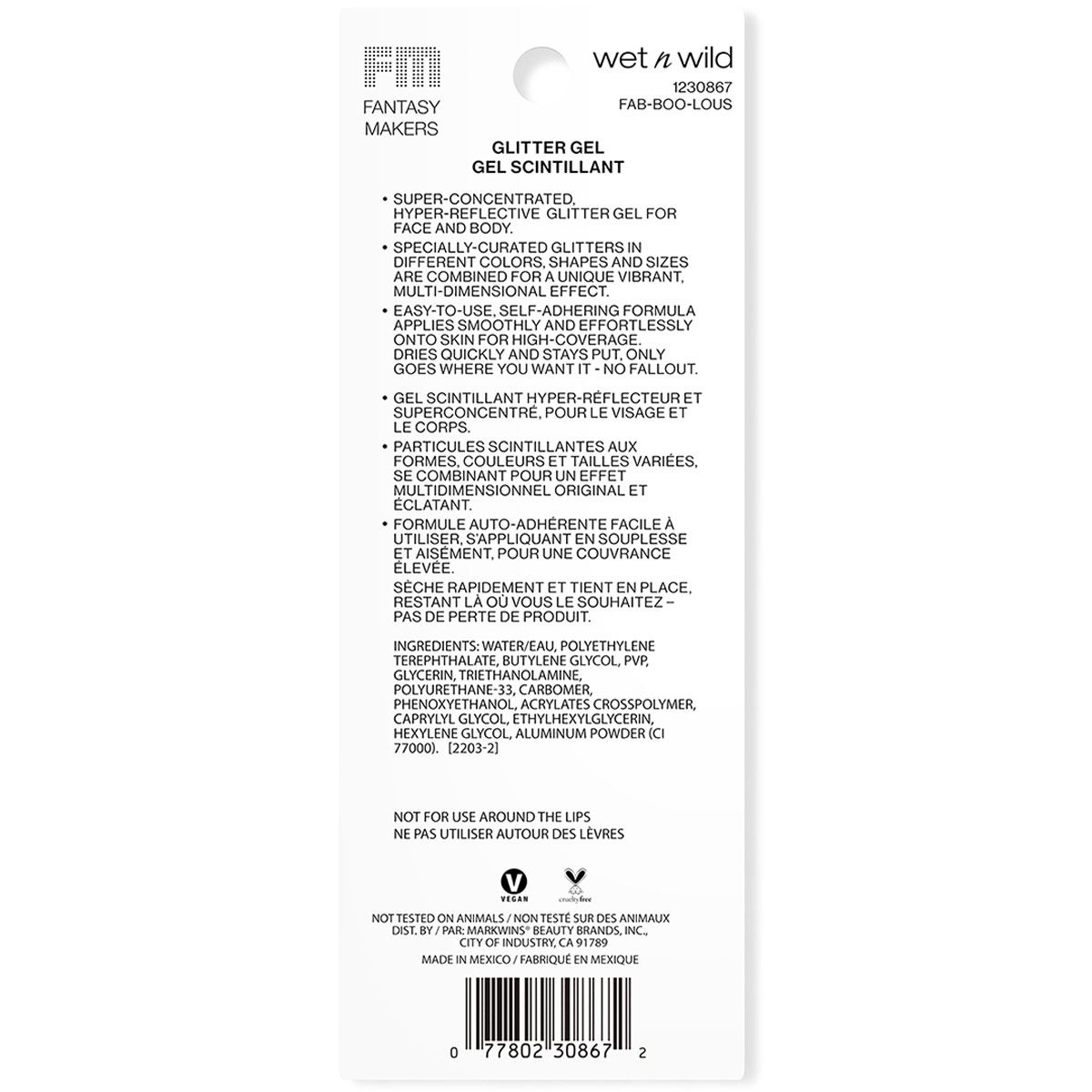 Gel de Glitter Fab Boo Lous Wet n Wild