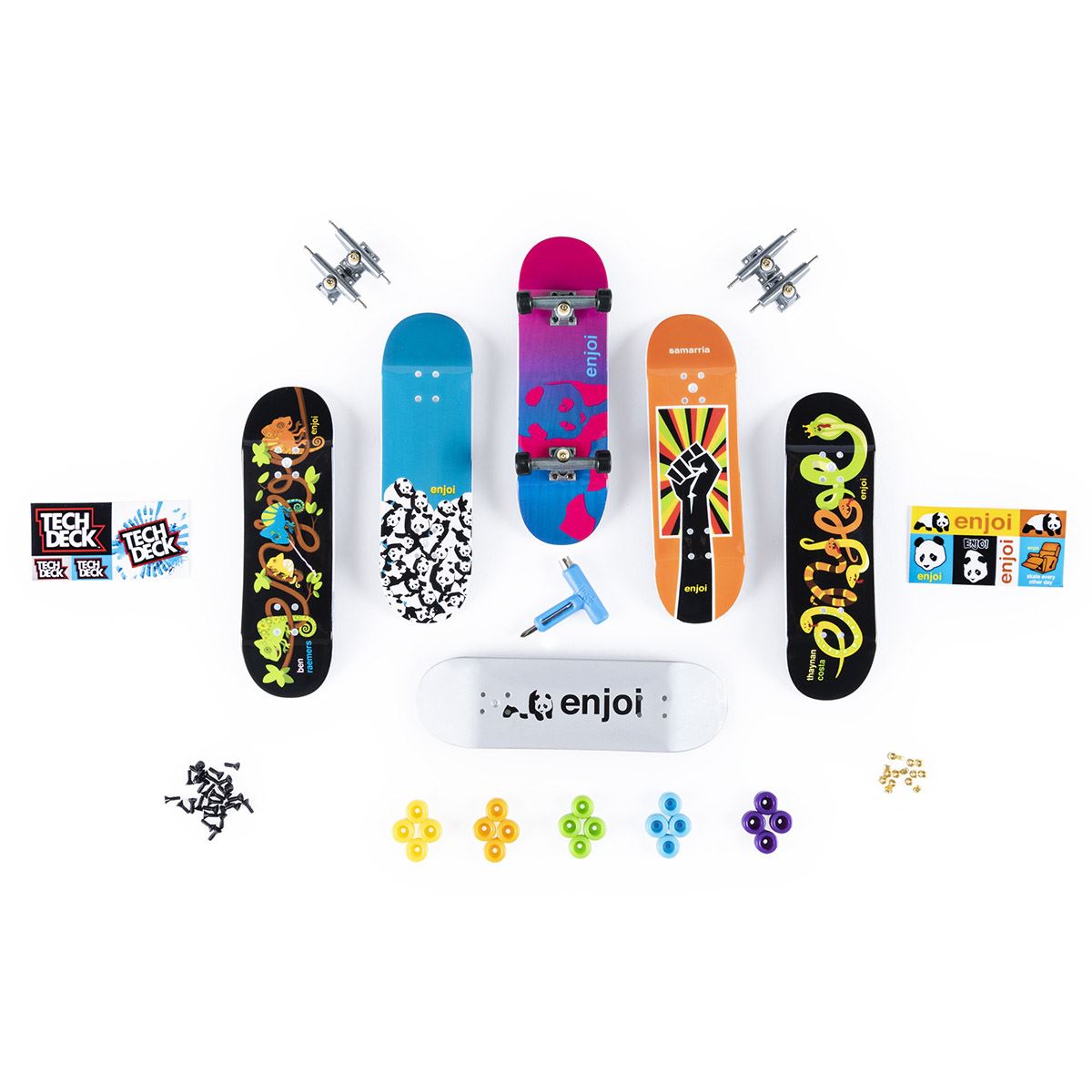 Set Patinetas Juguete Tech Deck 6 Piezas + Accesorios