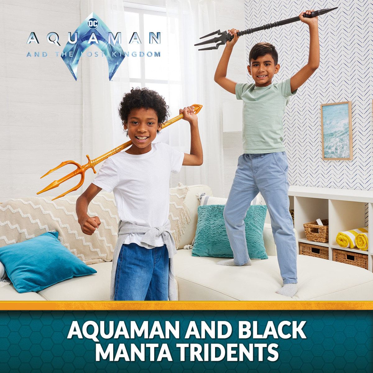Set Tridentes Aquaman + Black Manta