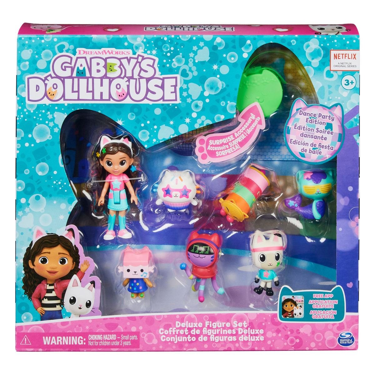 Gabby’s Dollhouse, Casa de Muñecas con 2 Figuras de Juguete, 8 Muebles, 3  Accesorios, 2 Cajas Sorpresa y Sonidos, Juguetes para niños y niñas a  Partir