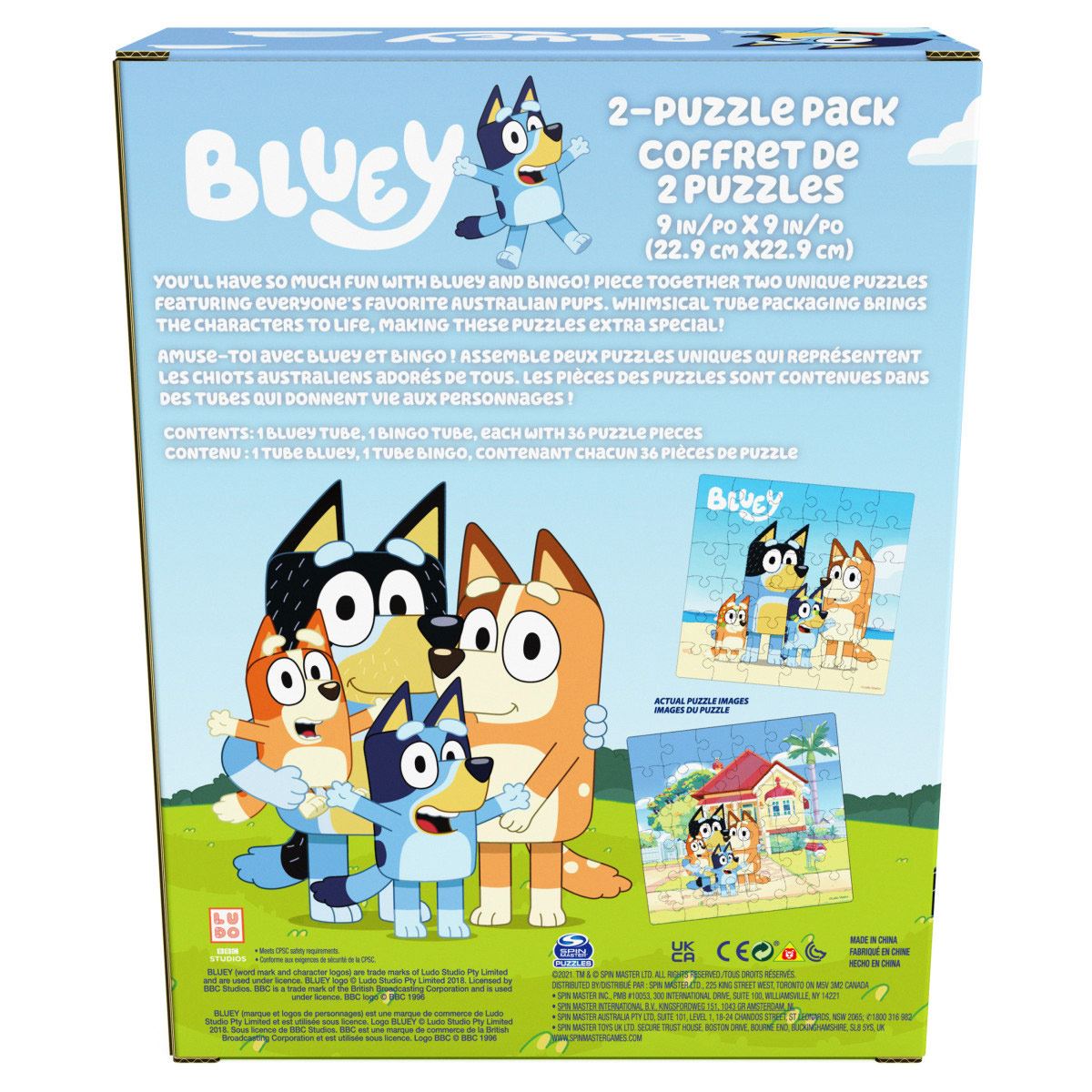 Rompecabezas Tubo Bluey