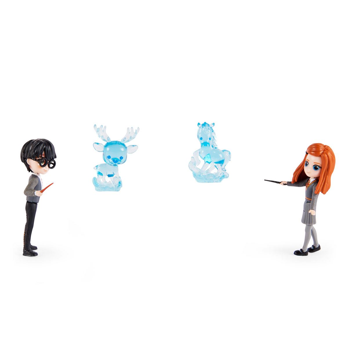 Mini Figuras Harry, Ginny y 2 Patronus