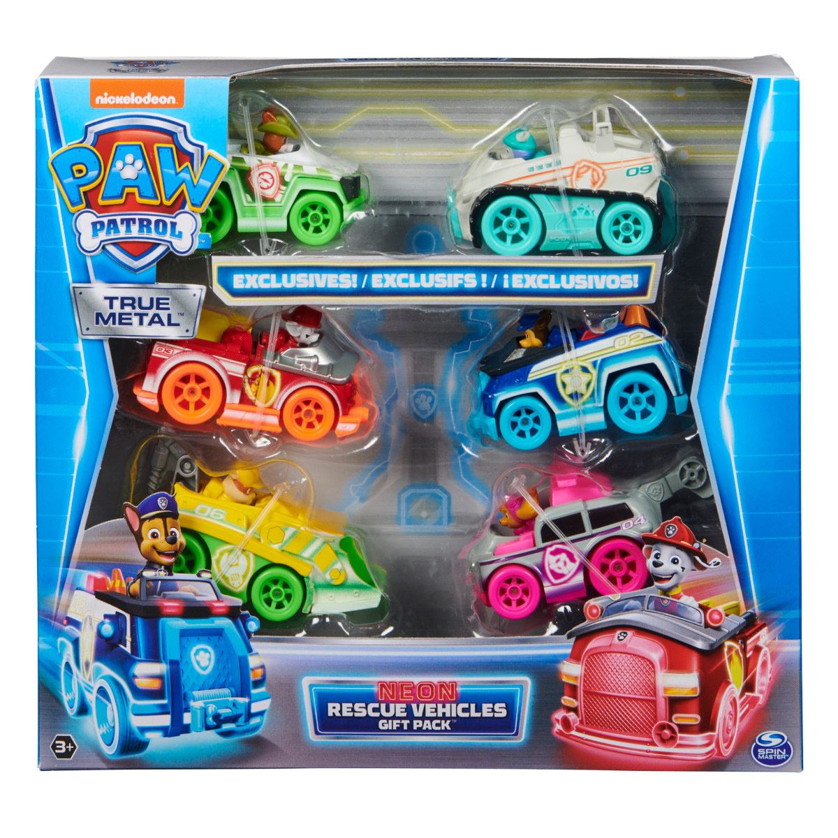 Paw Patrol Set de Vehículos Neón