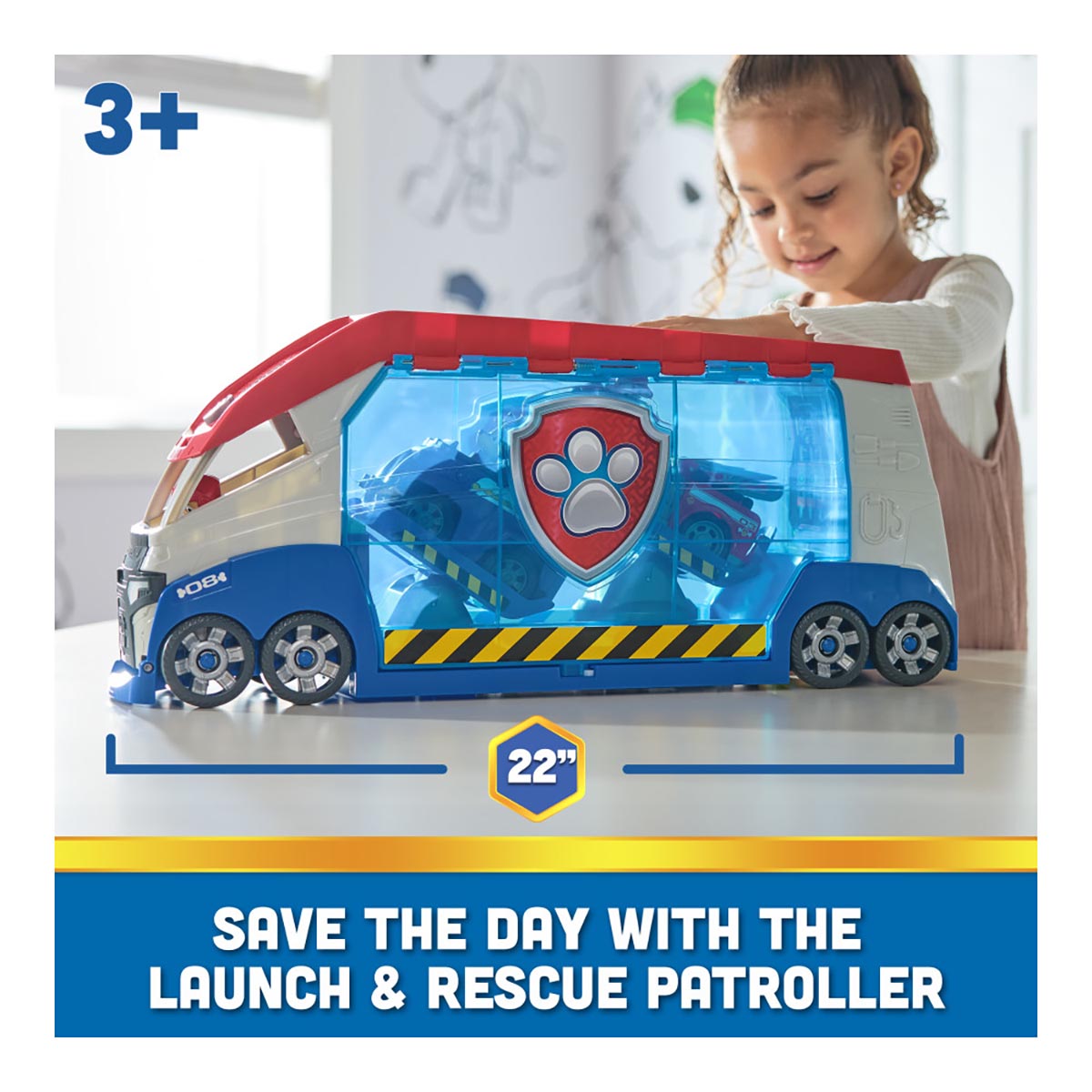 Vehículo Launch & Rescue Patroller PAW Patrol ¡Misiones de Rescate Repletas de Acción!