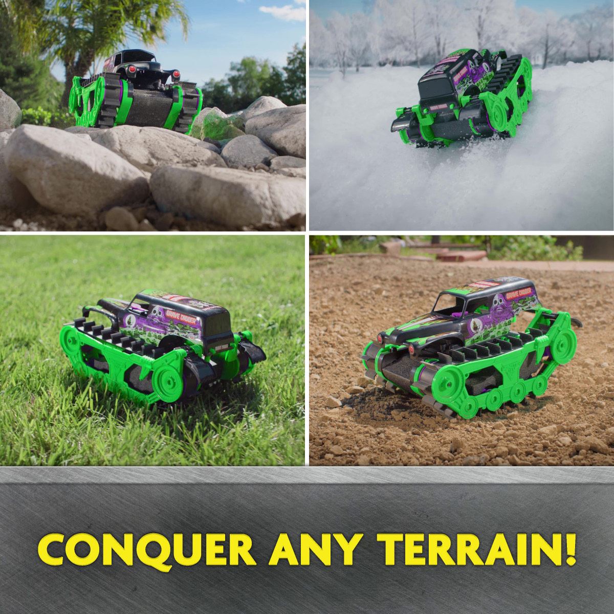Vehículo a Control Remoto Grave Digger Trax
