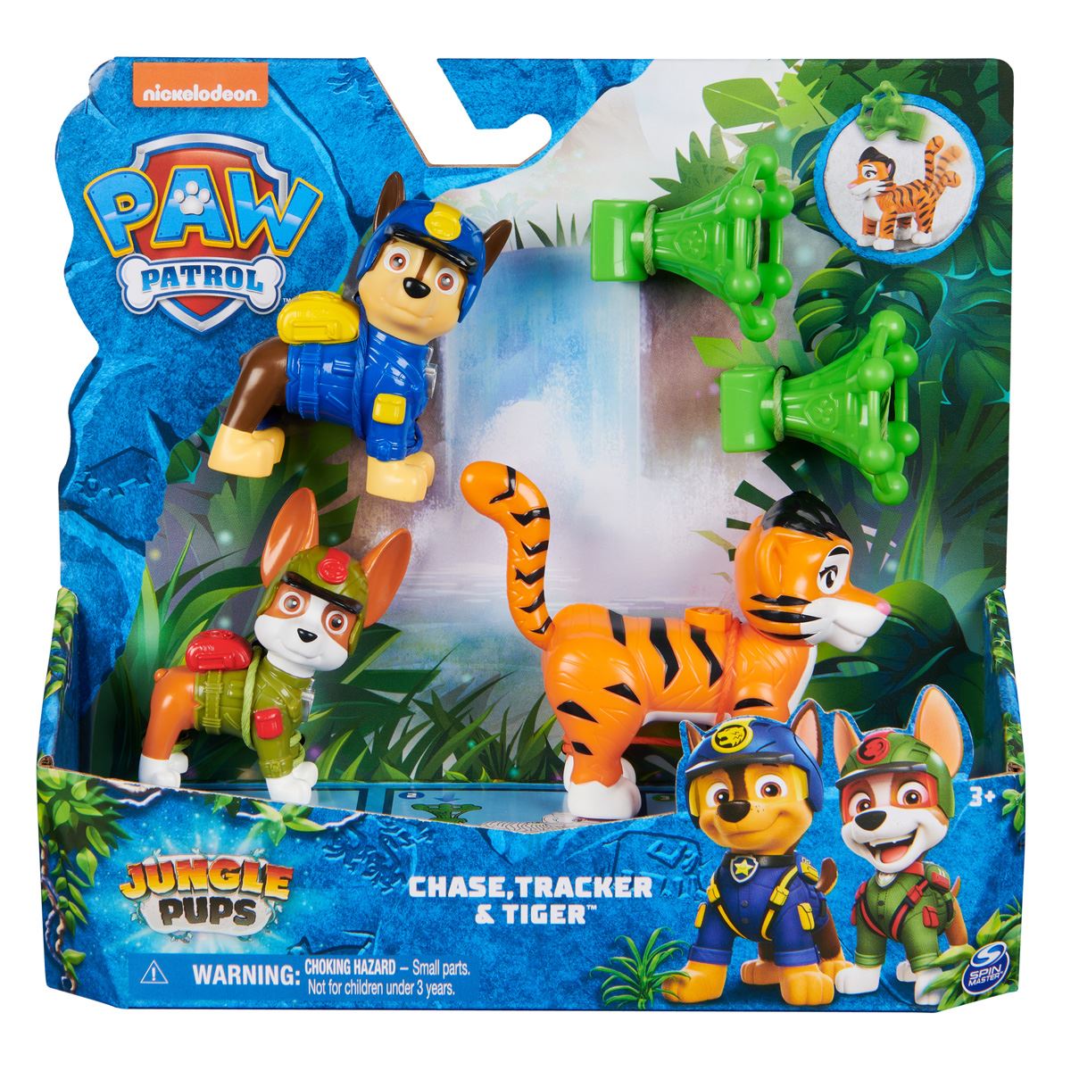 Paw Patrol Cachorro Héroes Jungla Chase y Tracker