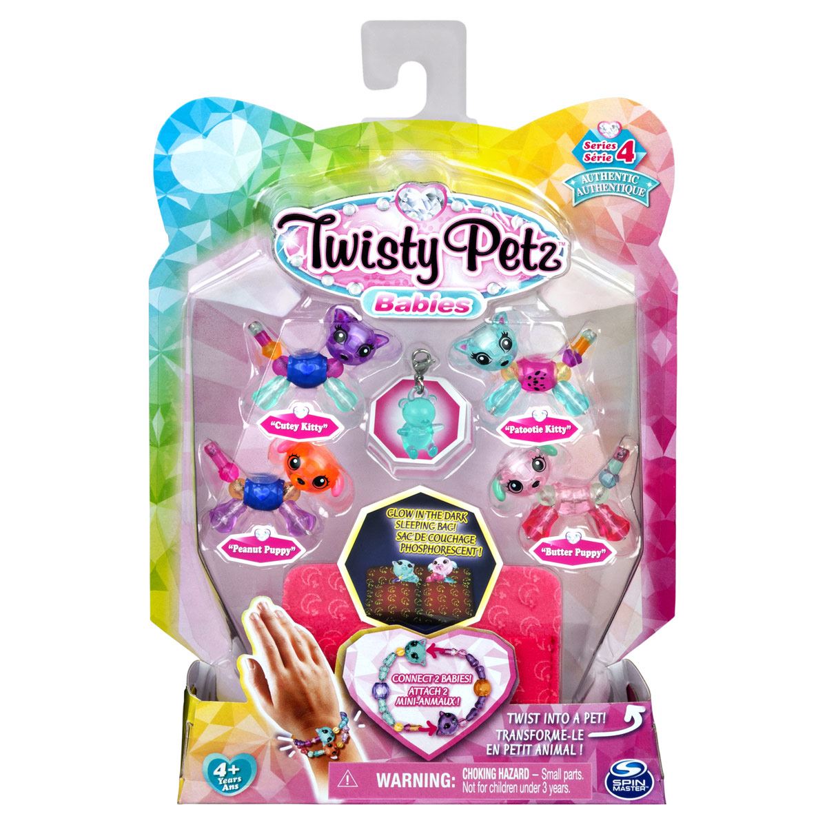 Twisty Petz 4 figuras Bebés coleccionables