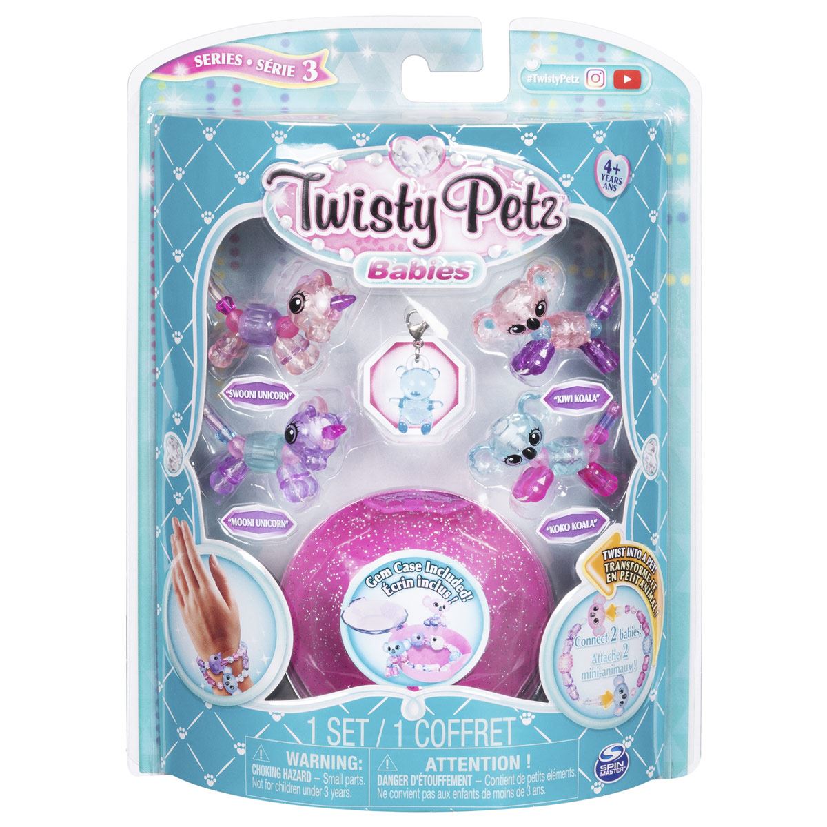Twisty Petz 4 figuras Bebés coleccionables