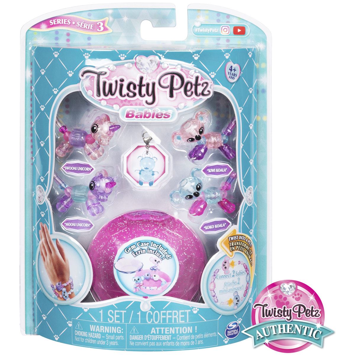 Twisty Petz 4 figuras Bebés coleccionables