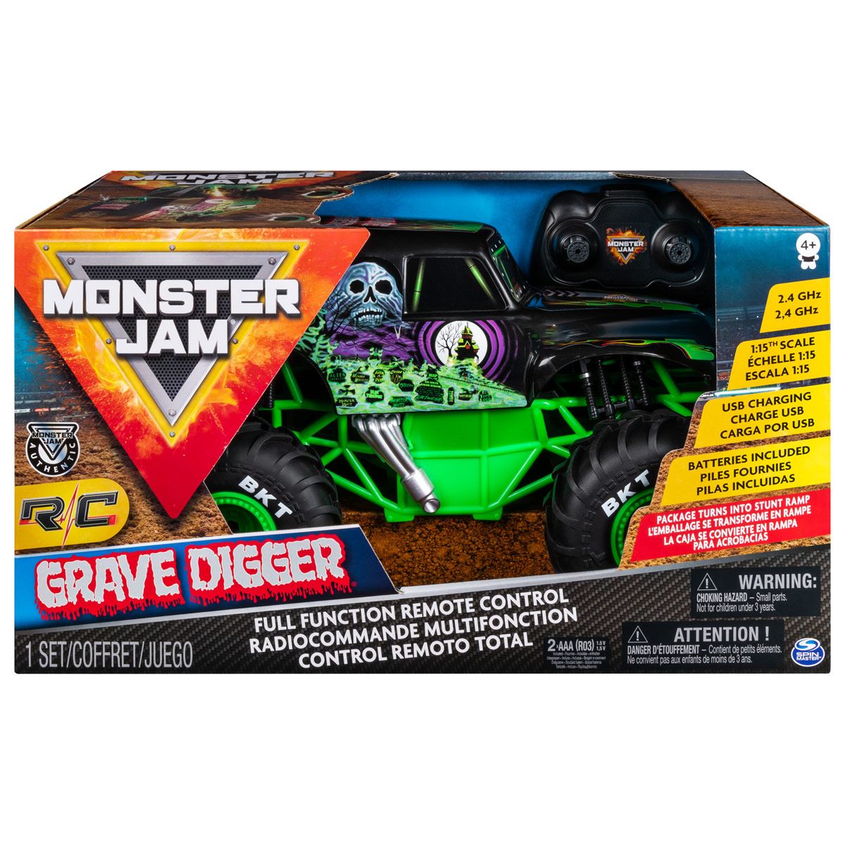 Monster Jam RC 1:15 Grave Digger