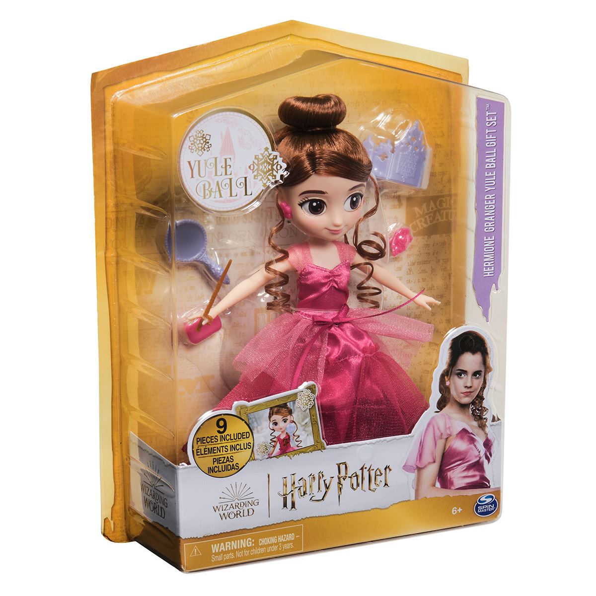 Muñeca Baile de Navidad Hermione Granger de Wizarding World 20 cm