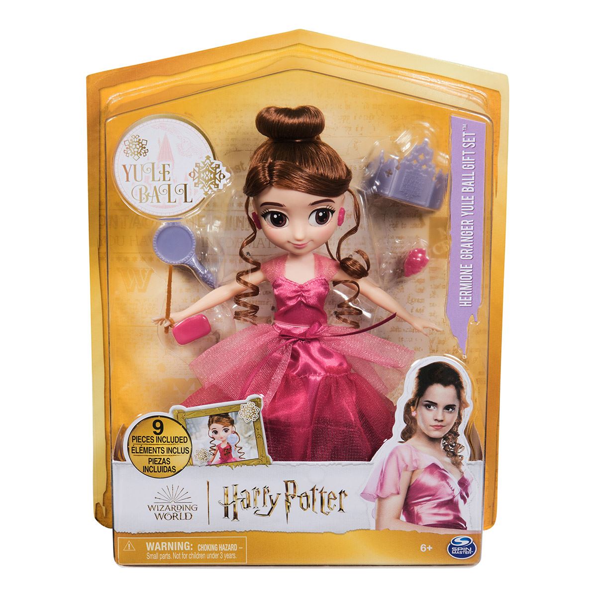 Muñeca Baile de Navidad Hermione Granger de Wizarding World 20 cm