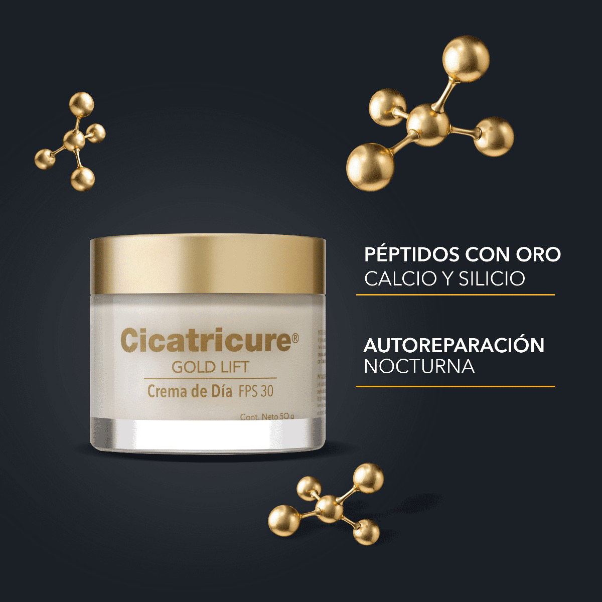 Cicatricure Crema Facial Gold Lift Día / 12