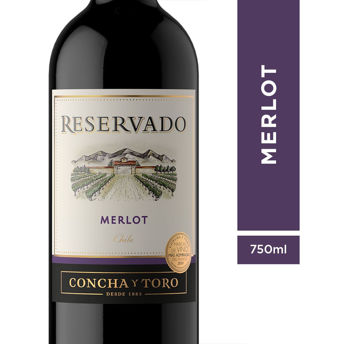 Vino Tinto Reservado Merlot750ml