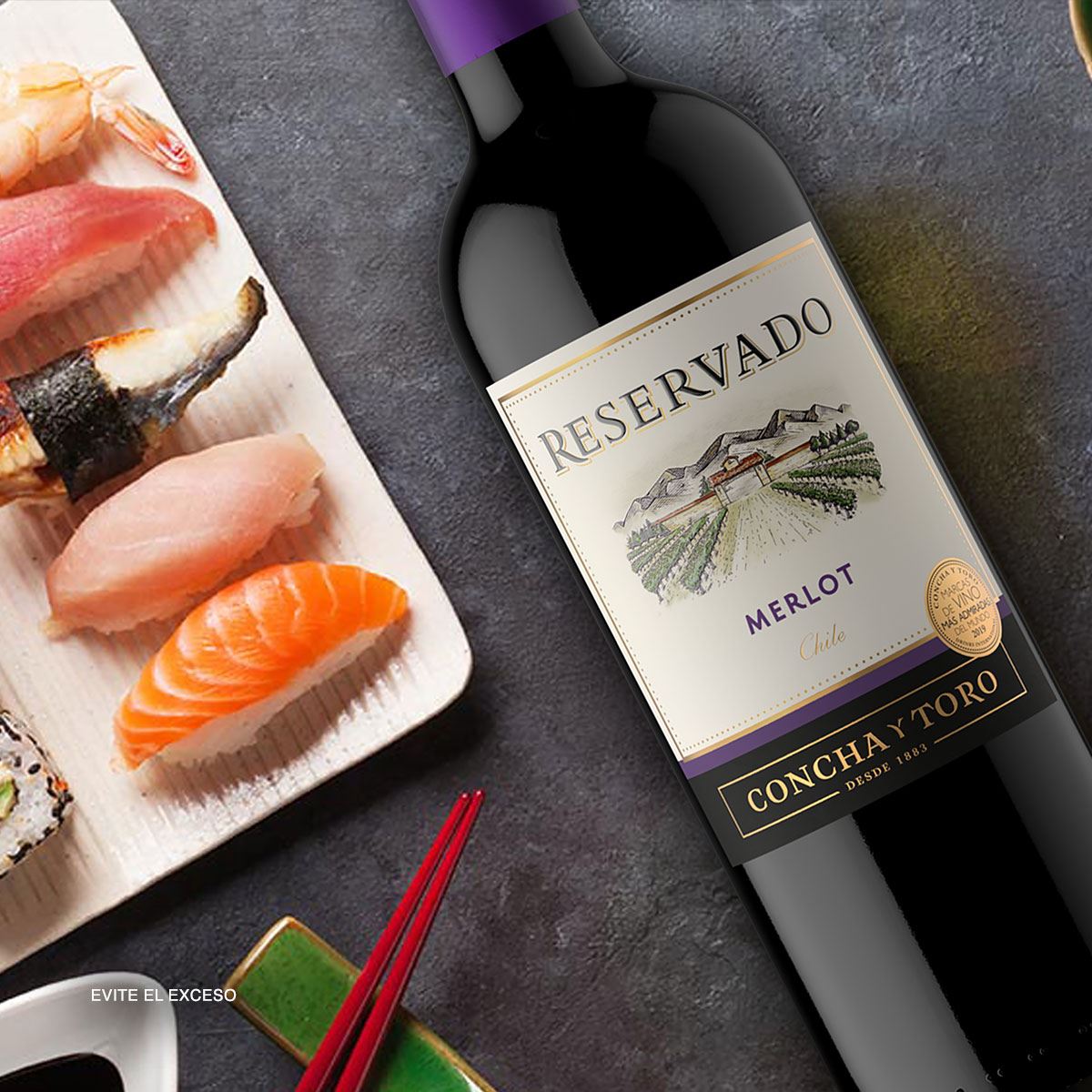 Vino Tinto Reservado Merlot750ml