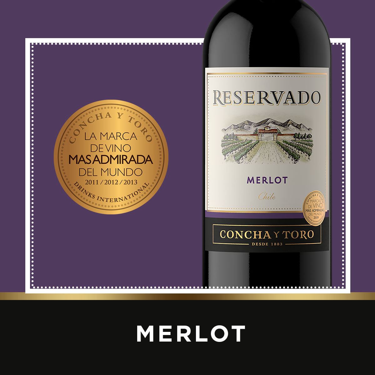 Vino Tinto Reservado Merlot750ml